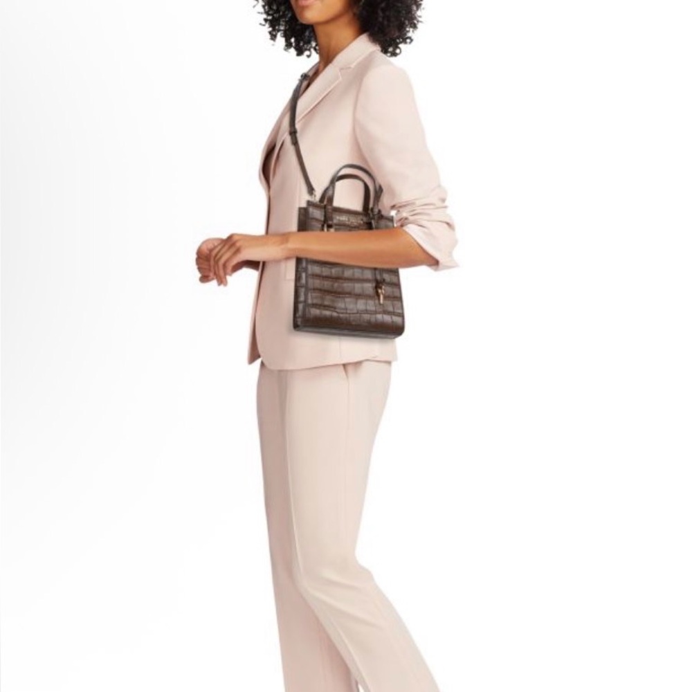 Marc Jacobs Chocolate Croc-Embossed Tote mini tote bag - Picture 3 of 6